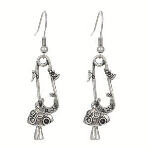 Bohemian mushroom drop earrings A327